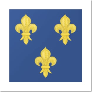 Three Fleur de lis (France) Posters and Art